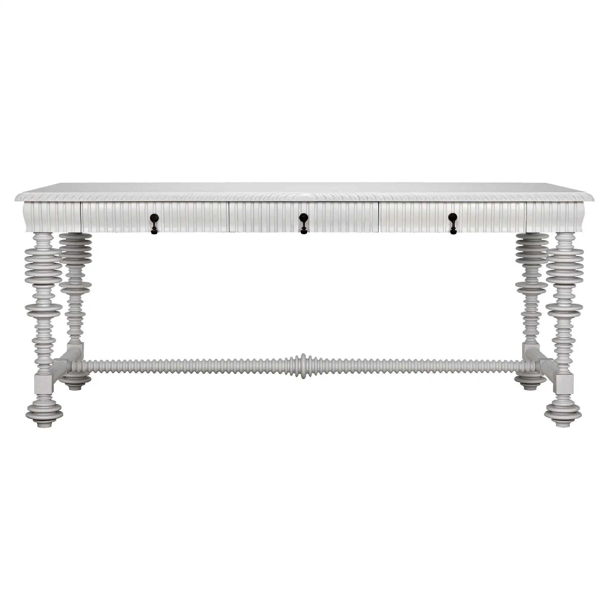 Noir Portuguese Desk, Solid White