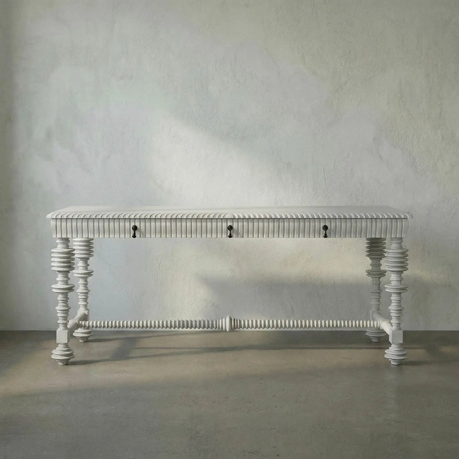 Noir Portuguese Desk, Solid White