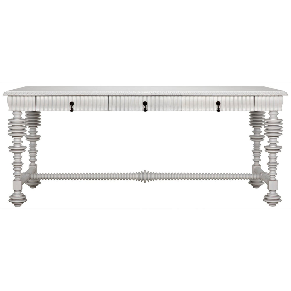 Noir Portuguese Desk, Solid White