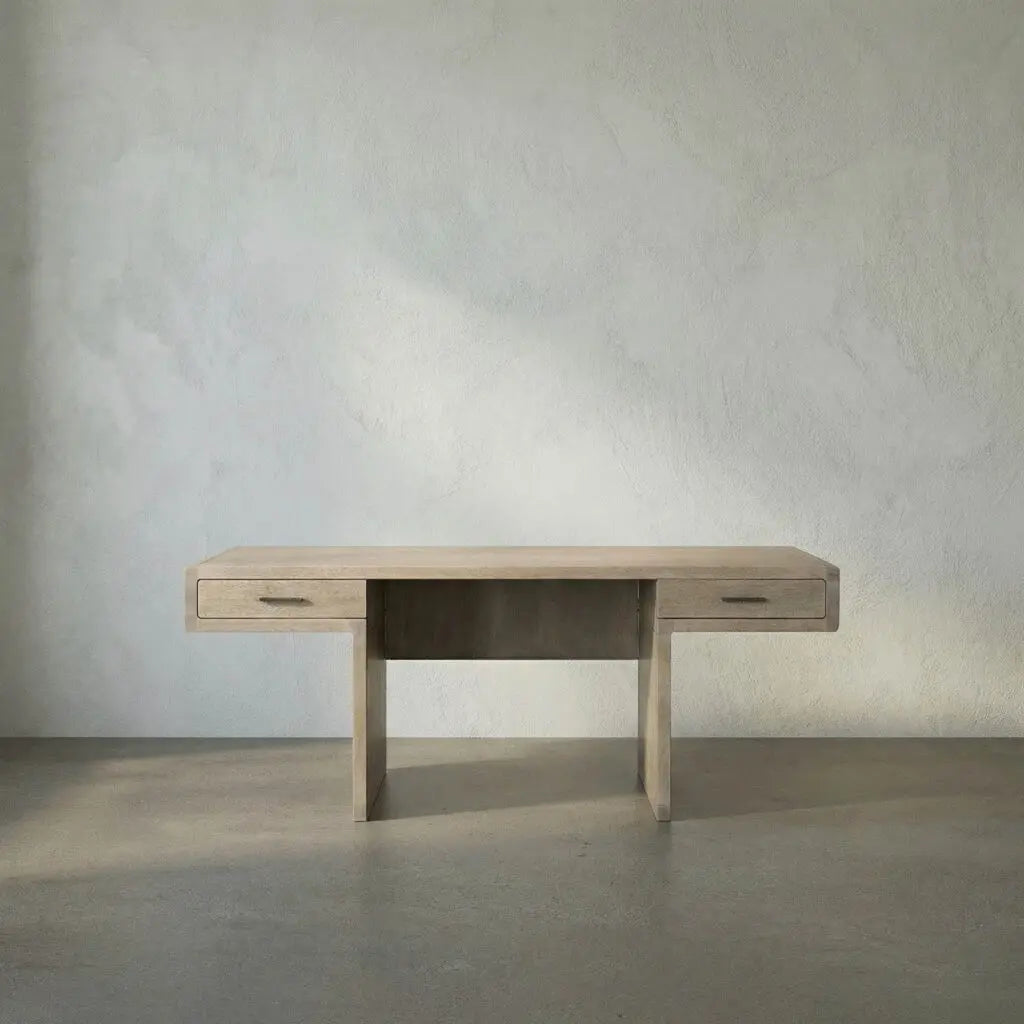 Noir Degas Desk, Washed Walnut