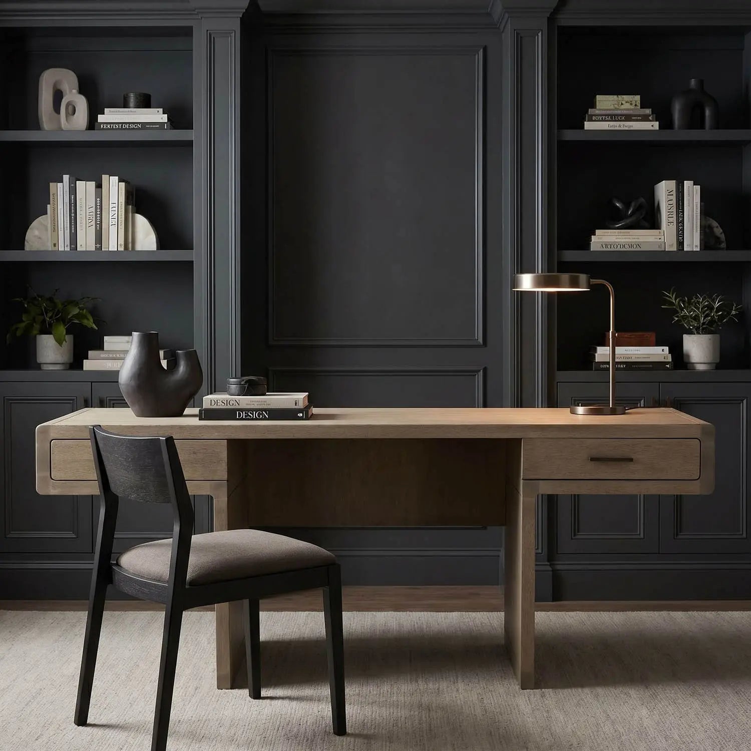 Noir Degas Desk, Washed Walnut