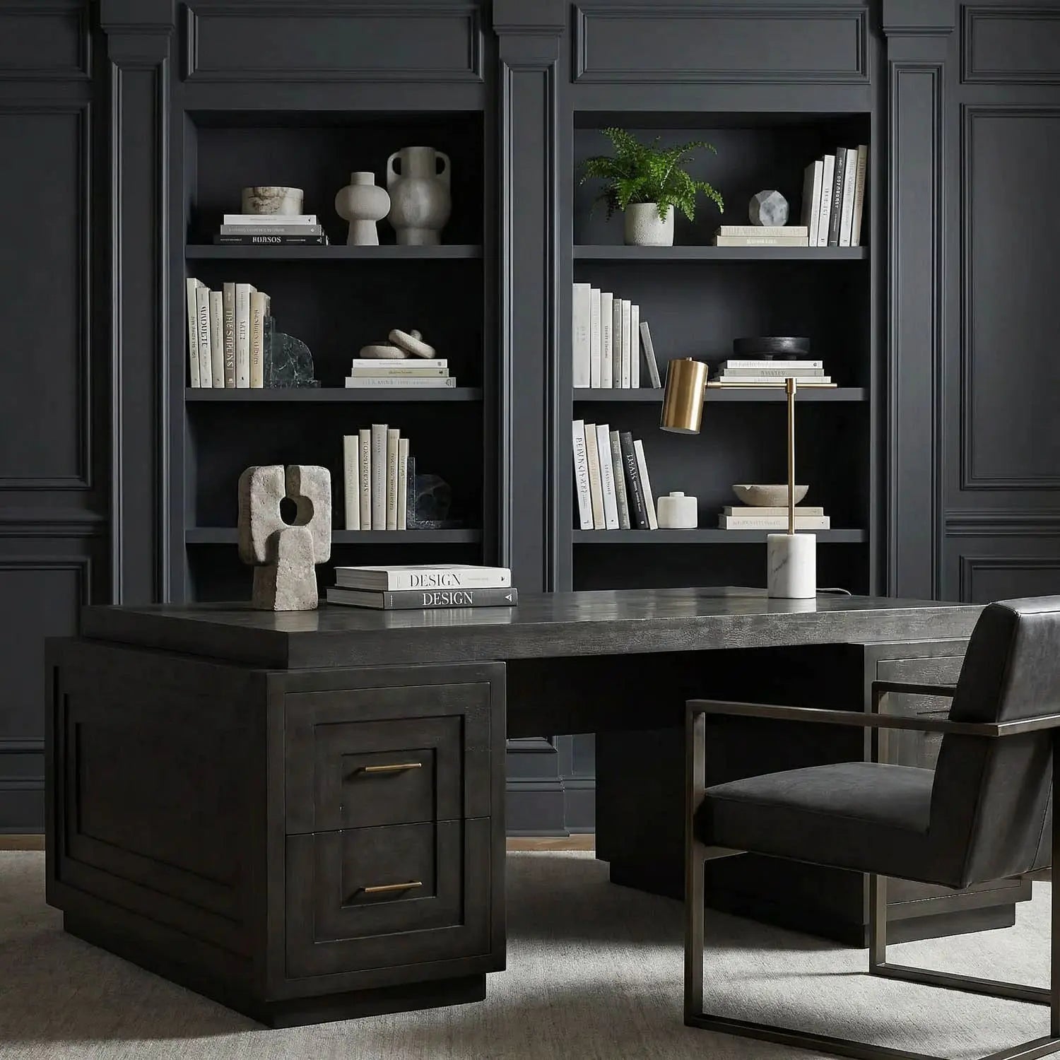 Noir Mentor Desk, Pale