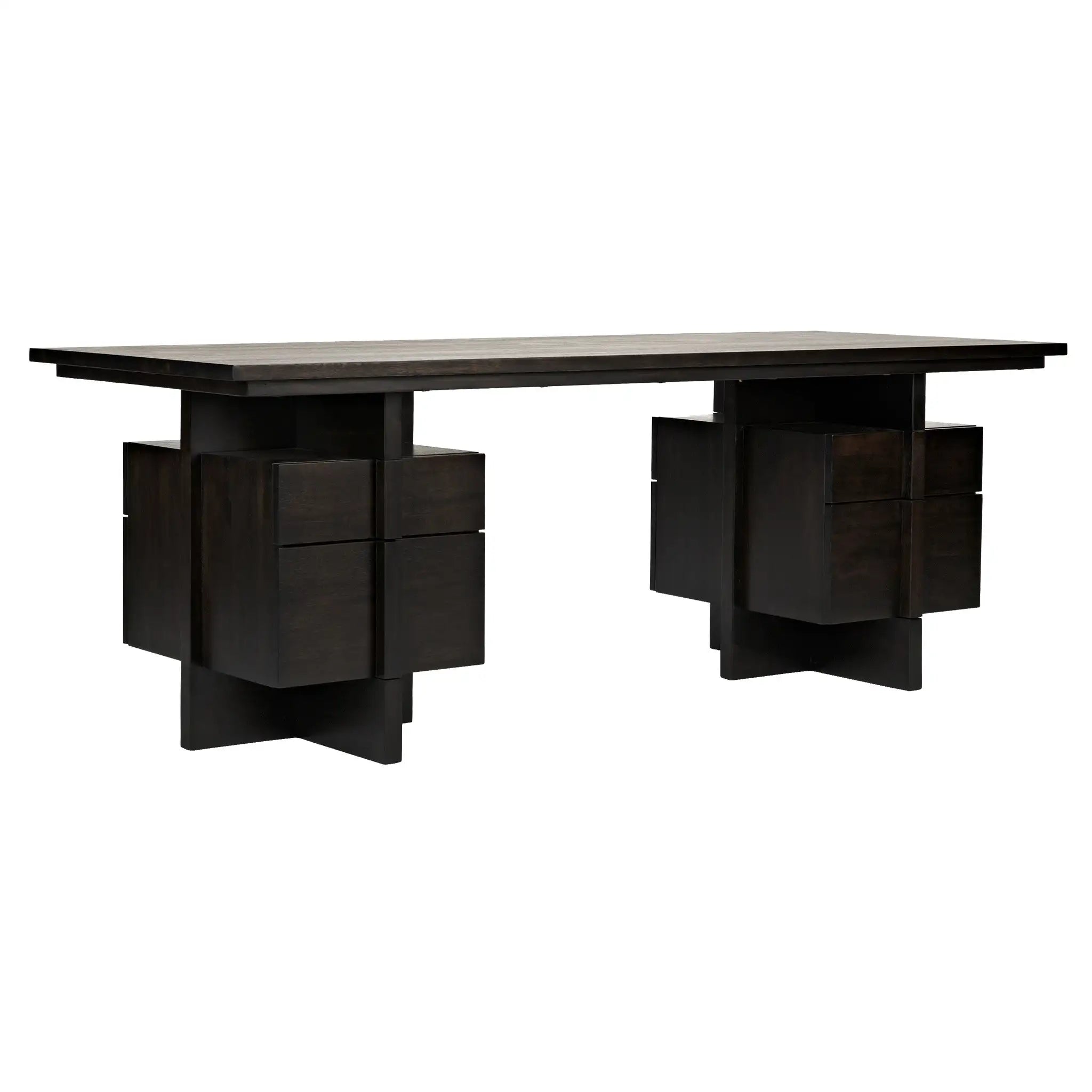 Noir Bridge Desk, Ebony Walnut