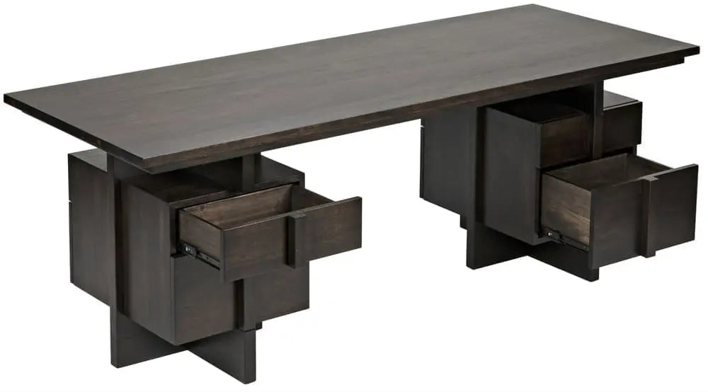 Noir Bridge Desk, Ebony Walnut