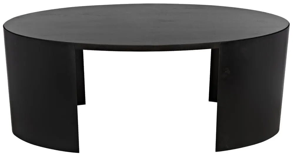 Noir Marigold Desk, Ebony Walnut With Black Steel