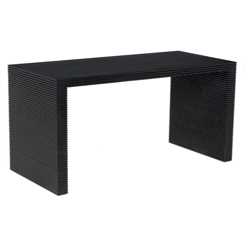 Noir Manhattan Desk, Hand Rubbed Black