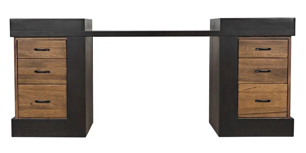 Noir Bentley Desk, Dark/Ebony Walnut