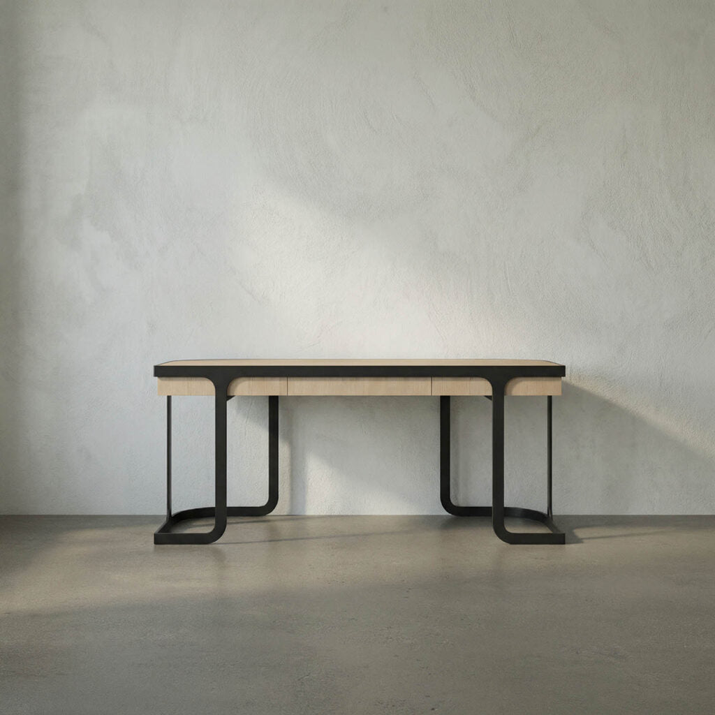 Noir Hamilton Desk, White Oak