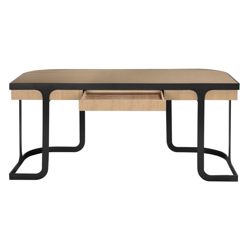 Noir Hamilton Desk, White Oak