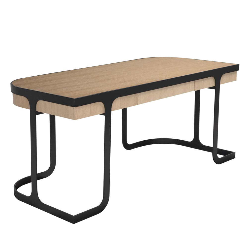 Noir Hamilton Desk, White Oak
