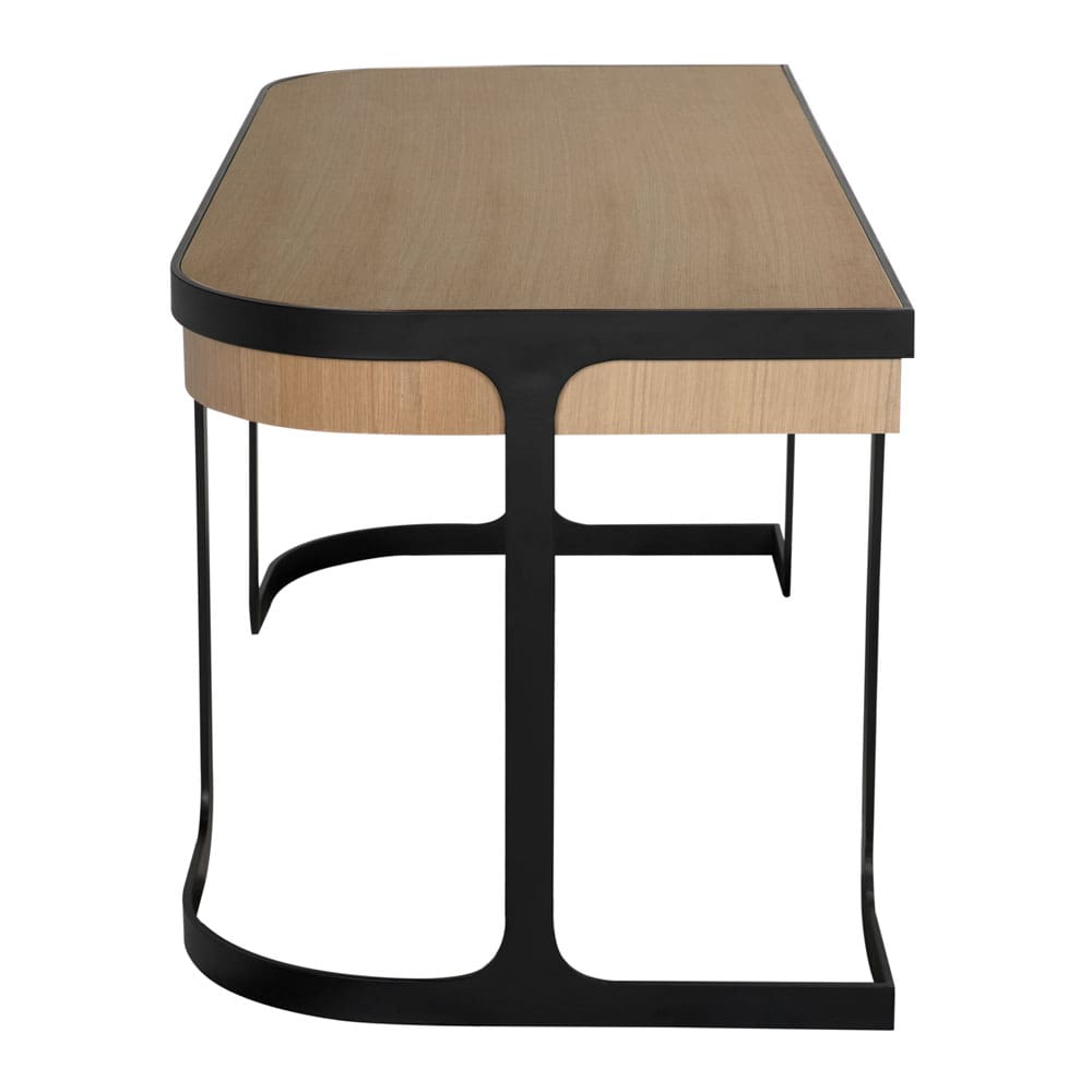 Noir Hamilton Desk, White Oak