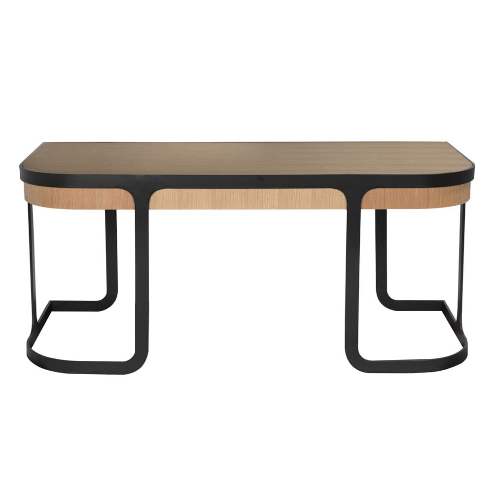Noir Hamilton Desk, White Oak