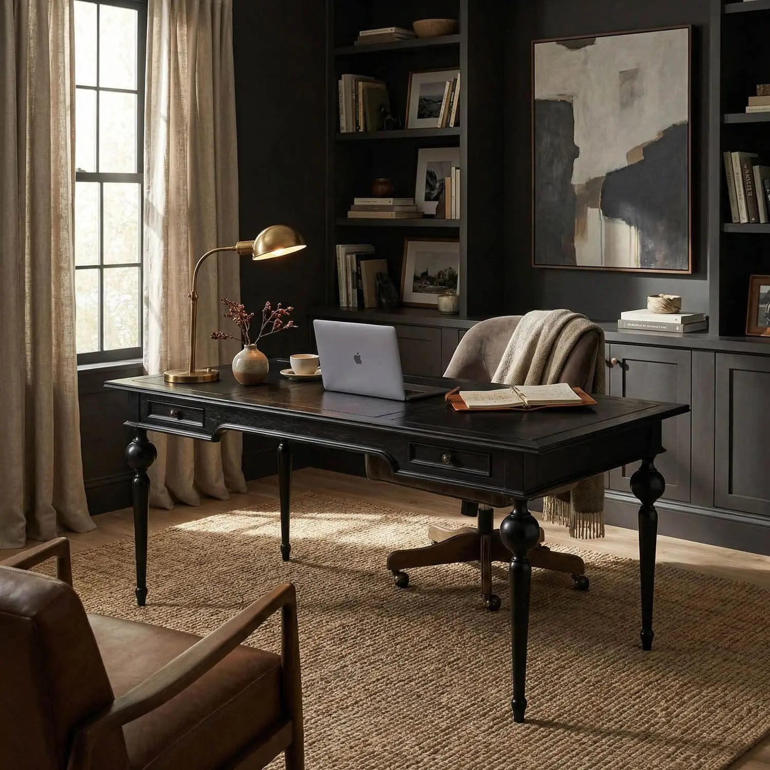 Noir Kingsley Partner Desk