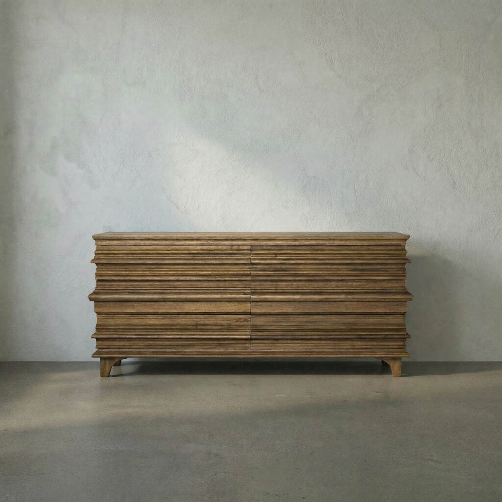 Noir Bernard 6 Drawer, Dark Walnut