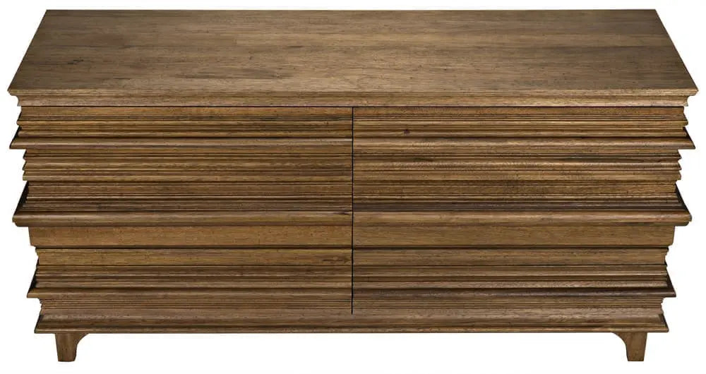Noir Bernard 6 Drawer, Dark Walnut