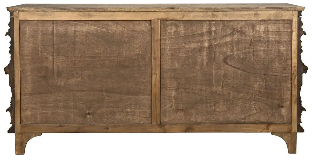 Noir Bernard 6 Drawer, Dark Walnut