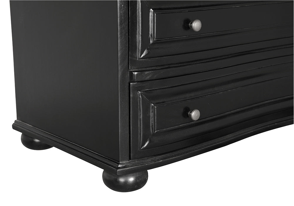 Noir Lauren Dresser,Hand Rubbed Black