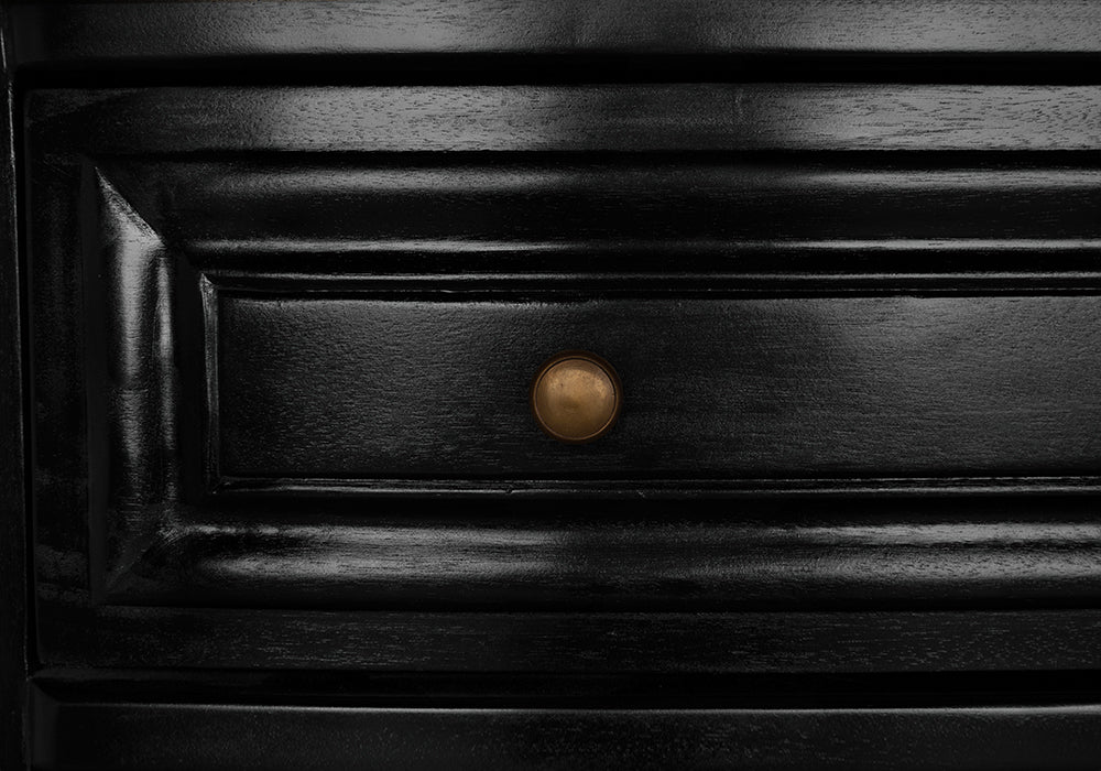 Noir Lauren Dresser,Hand Rubbed Black