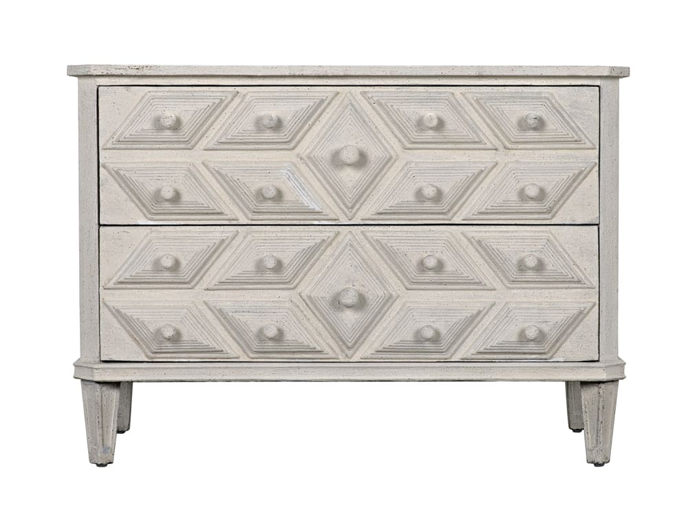Noir Giza Dresser, White Weathered