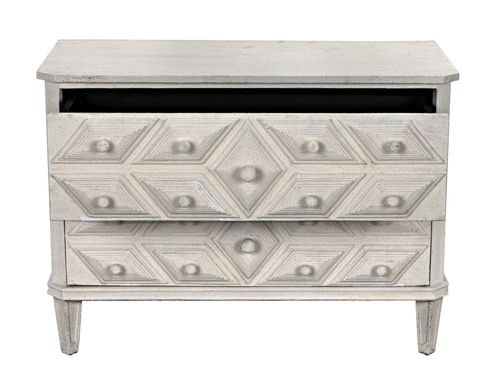 Noir Giza Dresser, White Weathered