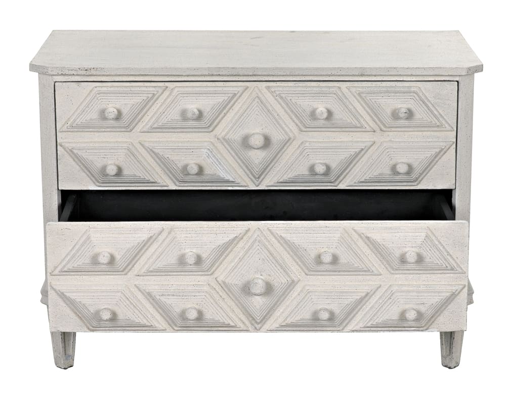 Noir Giza Dresser, White Weathered