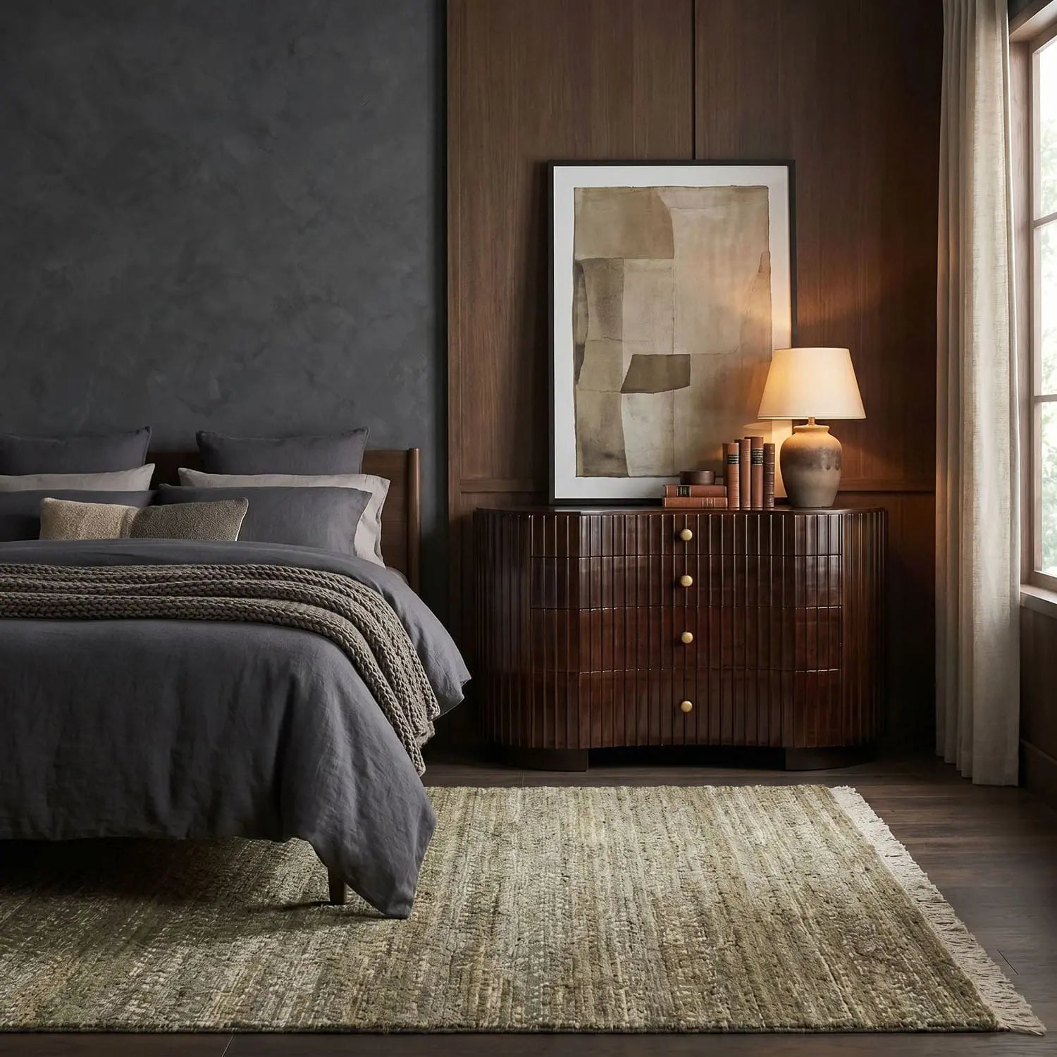 Noir Irene Dresser, Hand Rubbed Brown