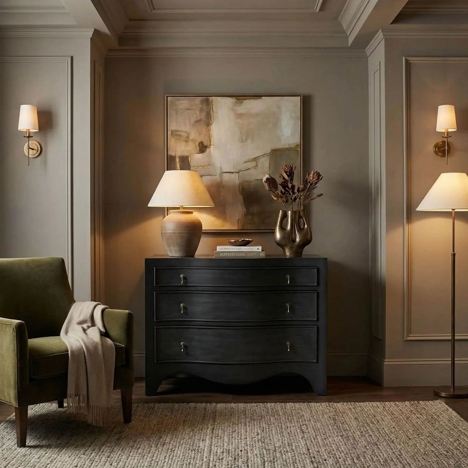 Noir Brentford Dresser, Pale