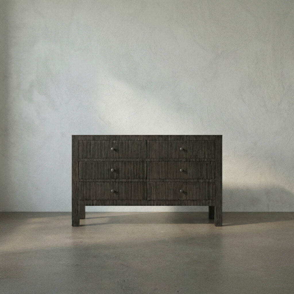 Noir Conrad 6 Drawer Dresser