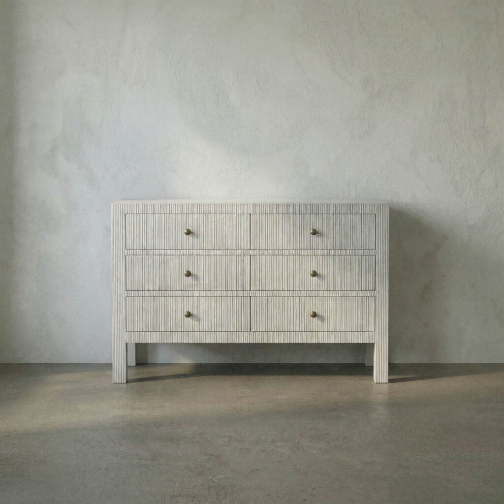 Noir Conrad 6 Drawer Dresser