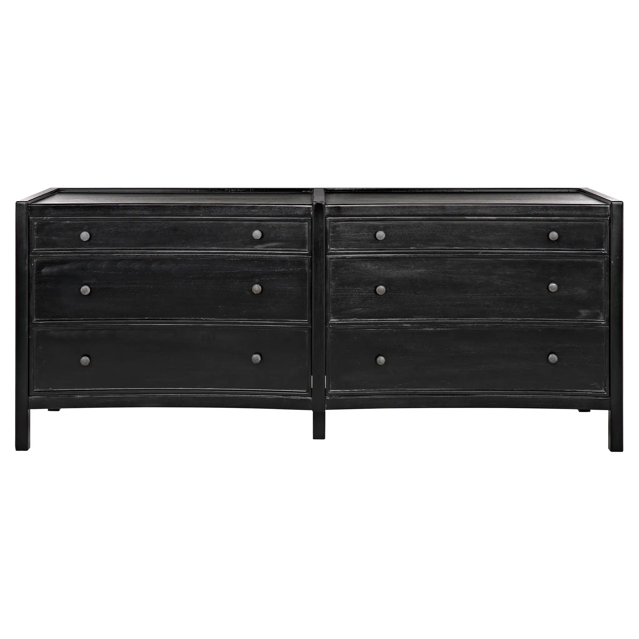 Noir Hampton 6 Drawer Dreser