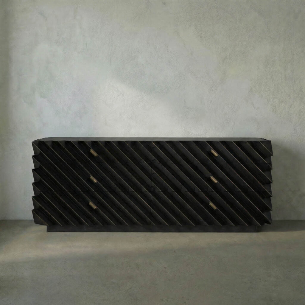 Noir Hikaru Dresser, Hand Rubbed Black