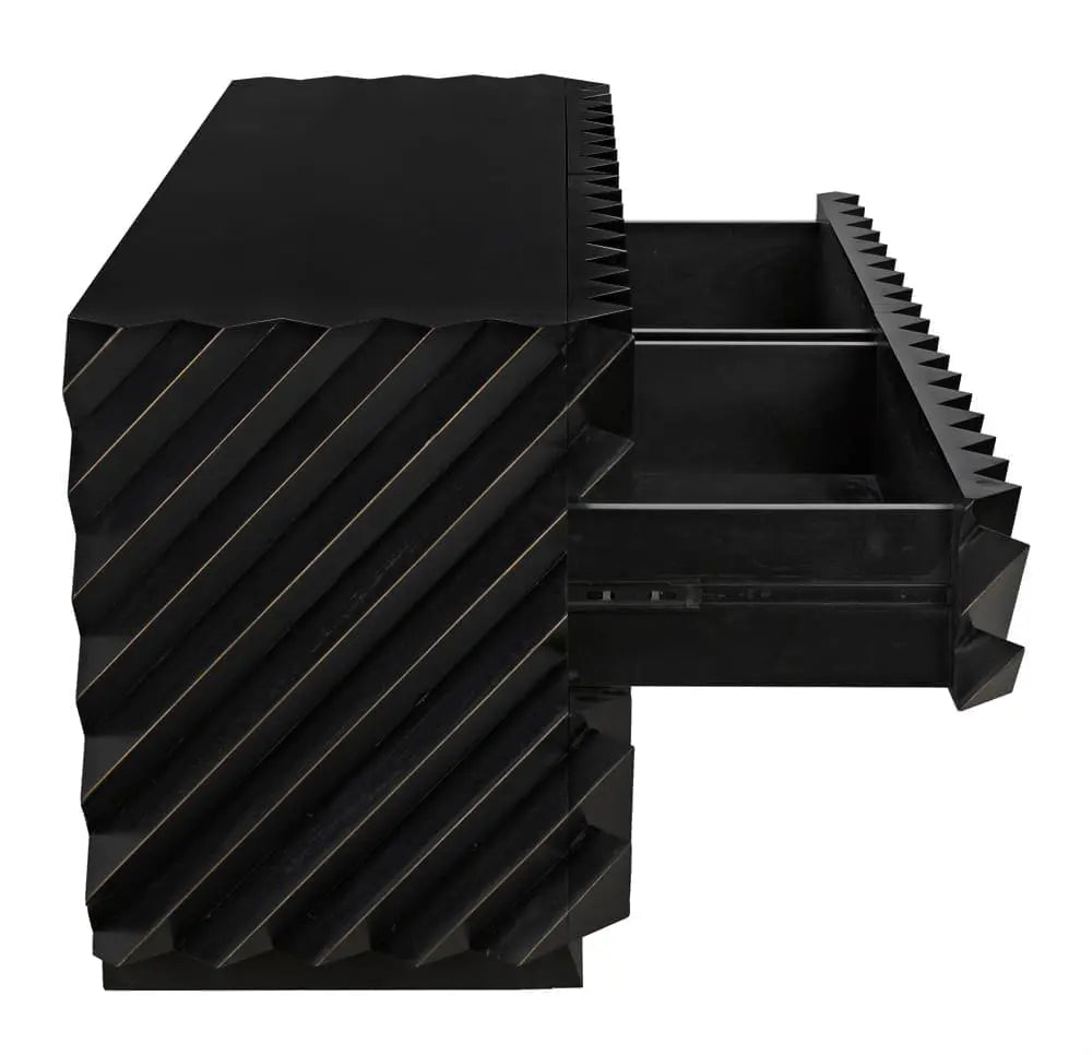 Noir Hikaru Dresser, Hand Rubbed Black