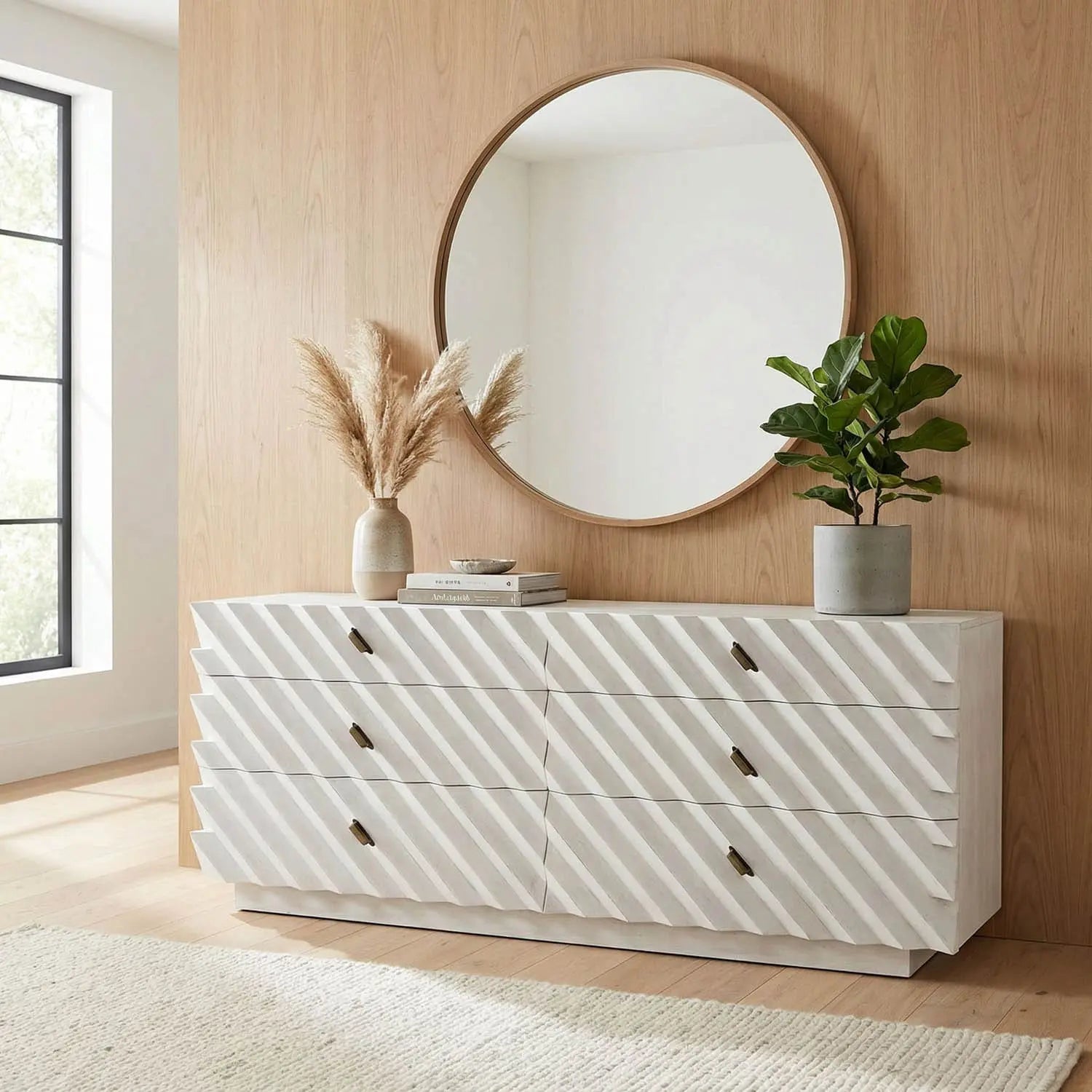 Noir Hikaru Dresser, White Wash