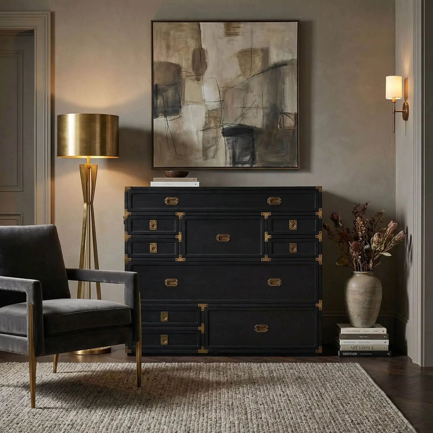 Noir Charles Chest, Pale