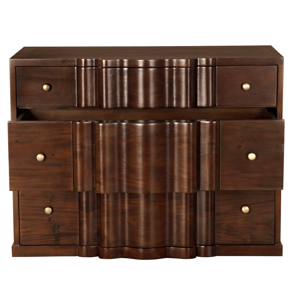 Noir Kiss Dresser, Hand Rubbed Brown