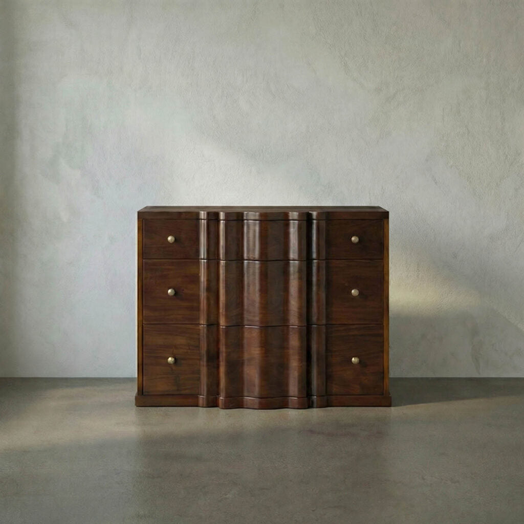 Noir Kiss Dresser, Hand Rubbed Brown