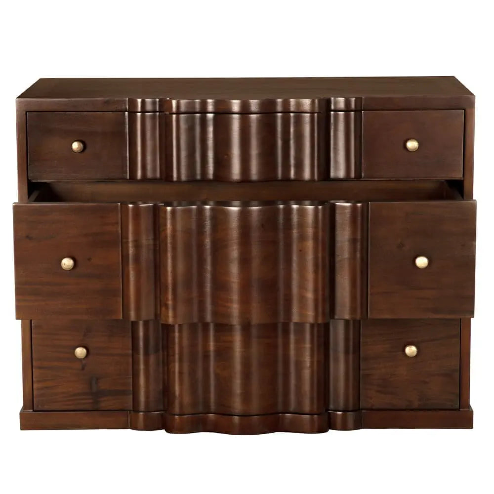 Noir Kiss Dresser, Hand Rubbed Brown