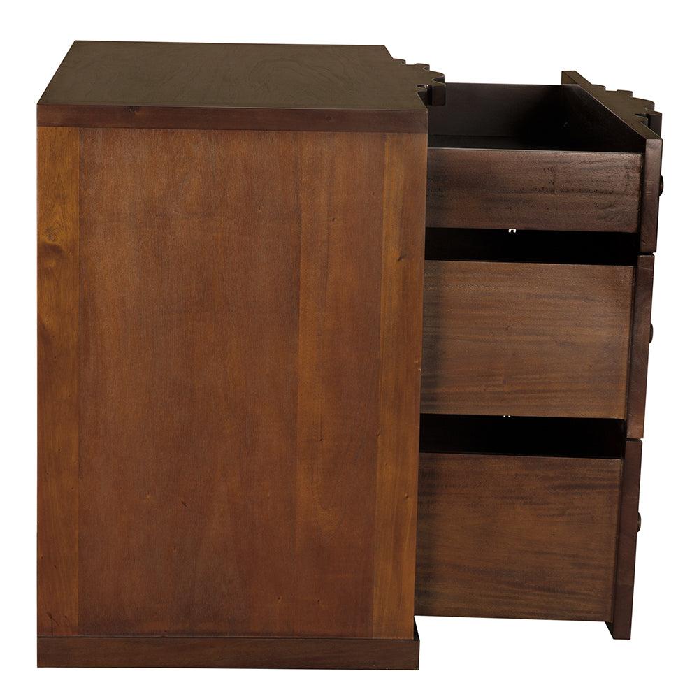 Noir Kiss Dresser, Hand Rubbed Brown
