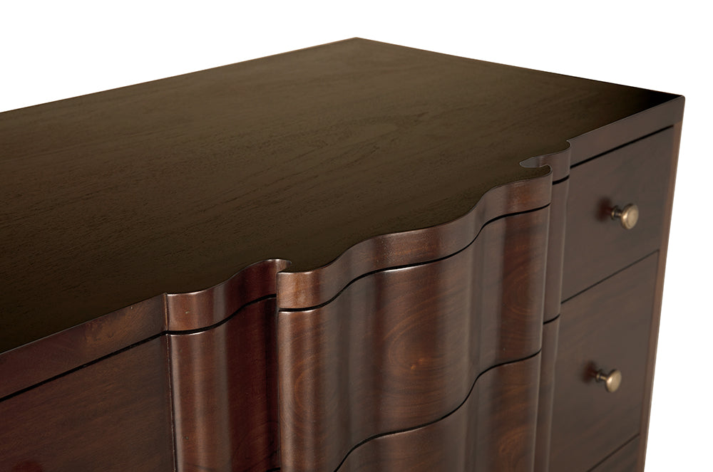 Noir Kiss Dresser, Hand Rubbed Brown