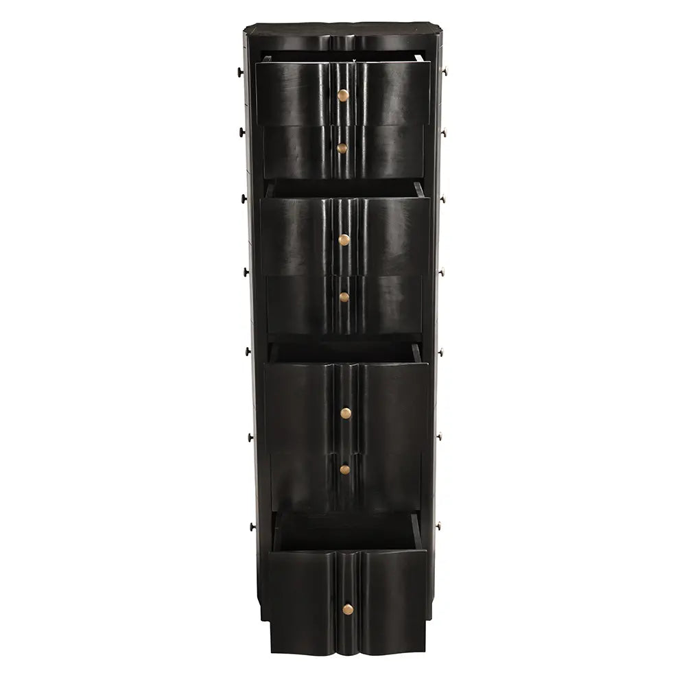 Noir Monolith Four Sided Tower Chest