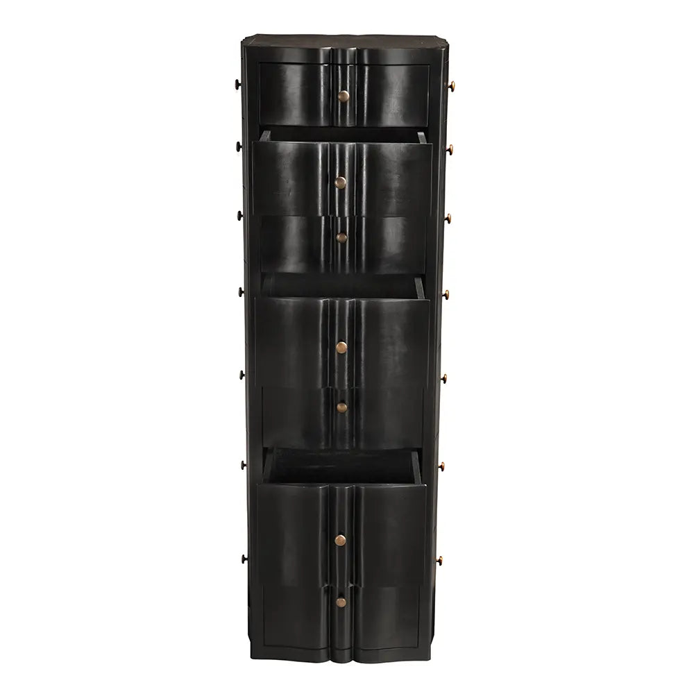 Noir Monolith Four Sided Tower Chest