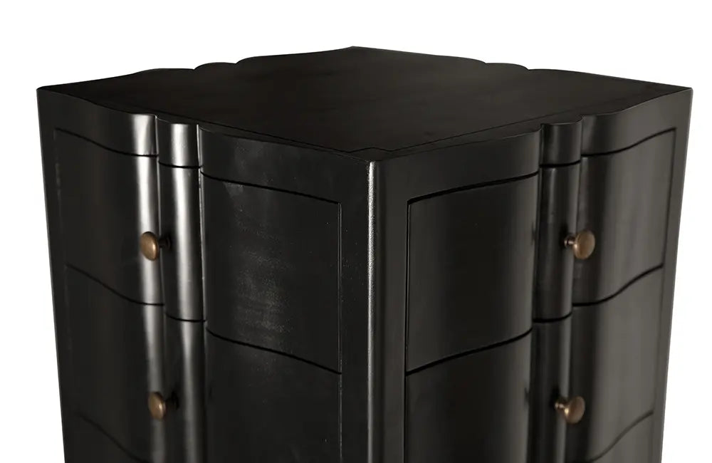 Noir Monolith Four Sided Tower Chest