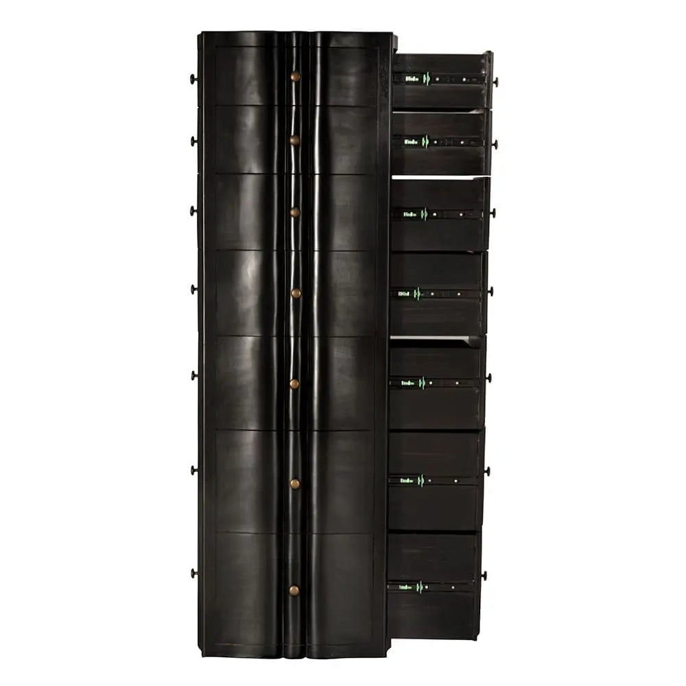 Noir Monolith Four Sided Tower Chest