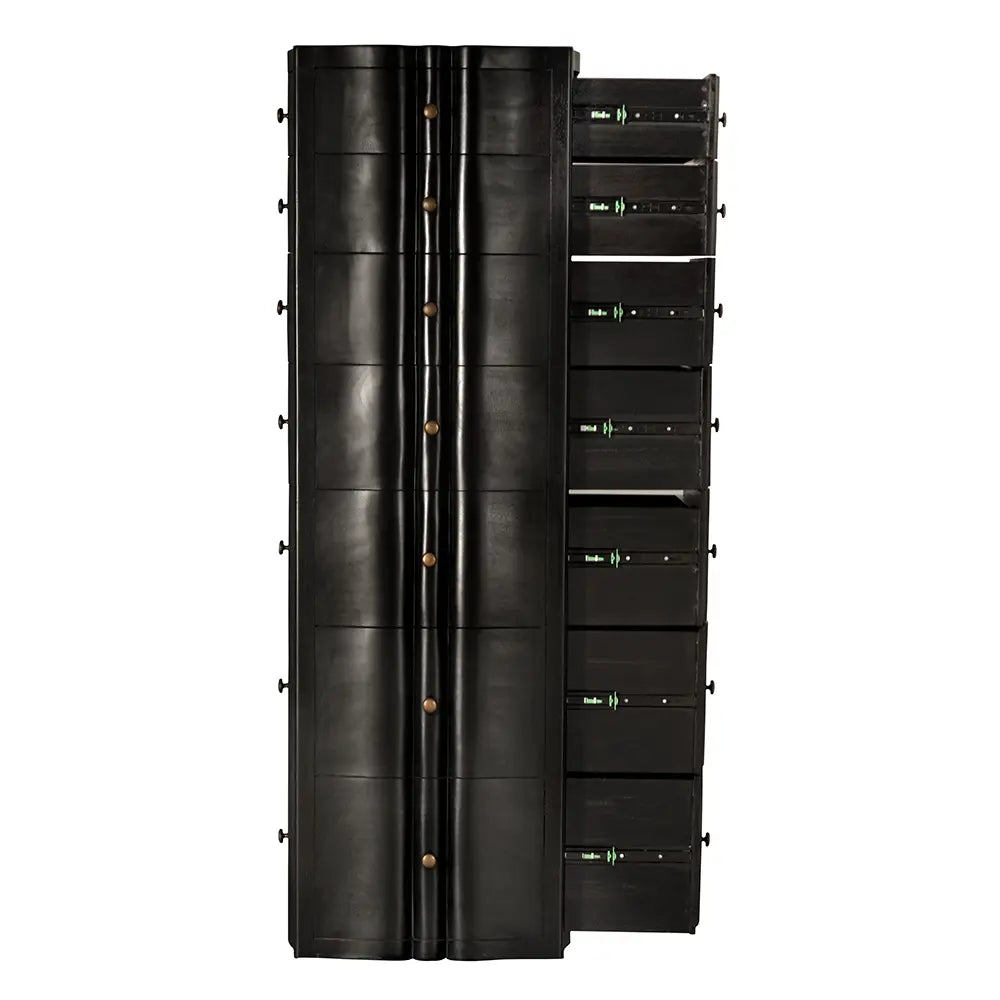 Noir Monolith Four Sided Tower Chest