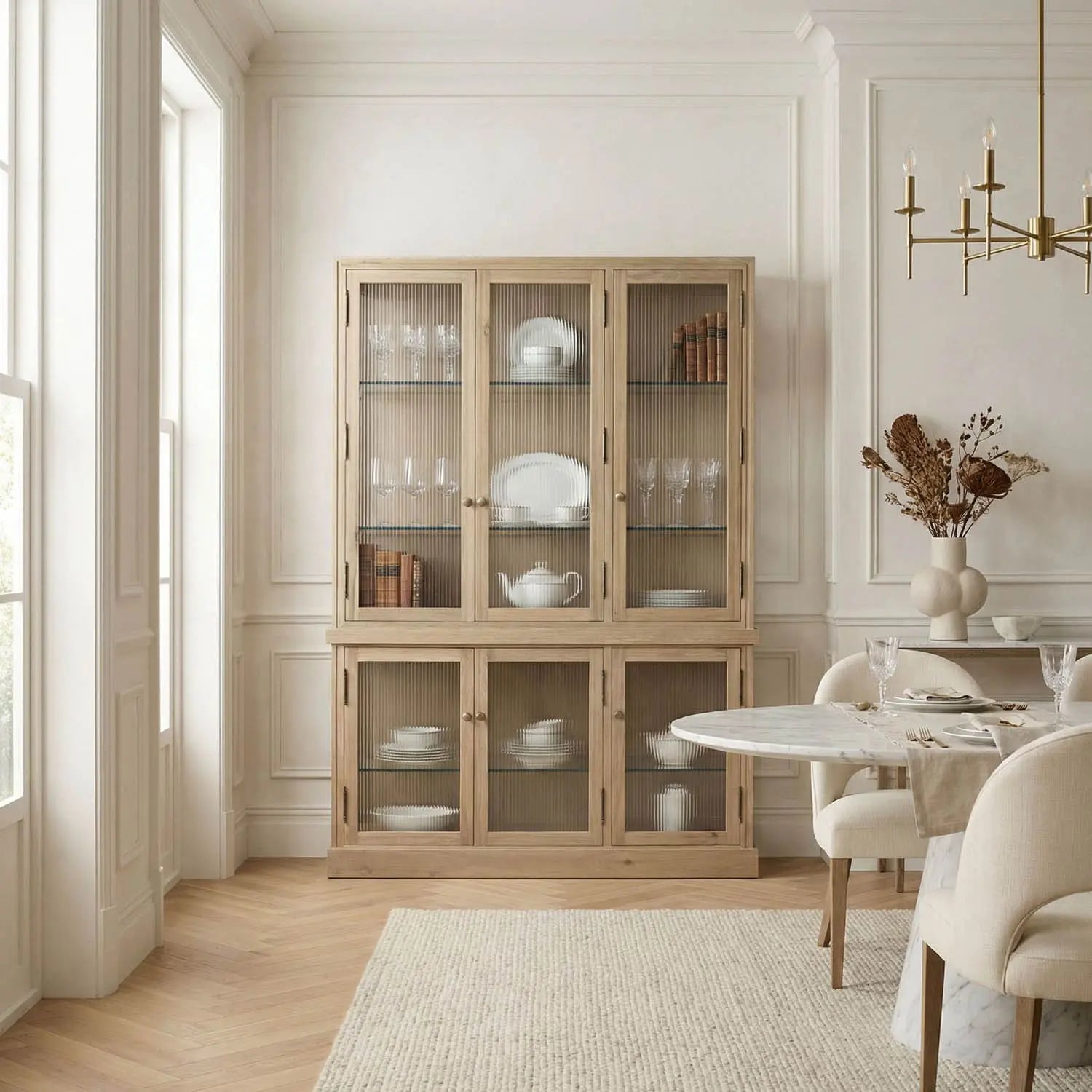 Noir Chester Hutch, White Oak