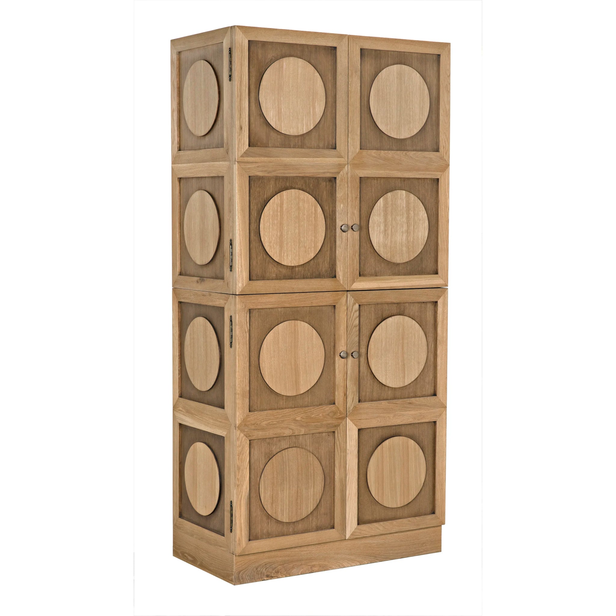 Noir Wellington Hutch, White Oak