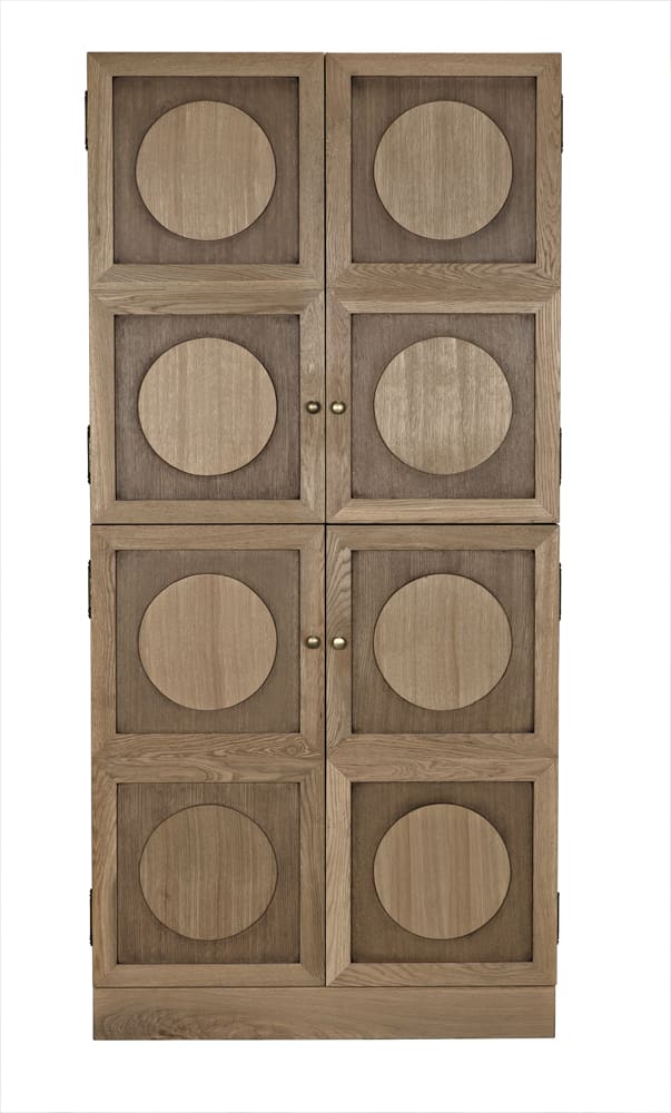 Noir Wellington Hutch, White Oak