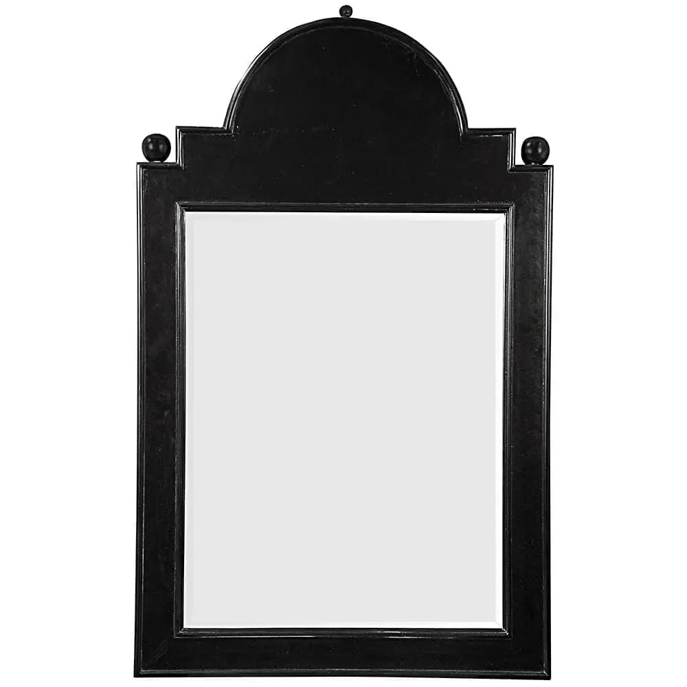 Noir Jess Mirror, Hand Rubbed Black