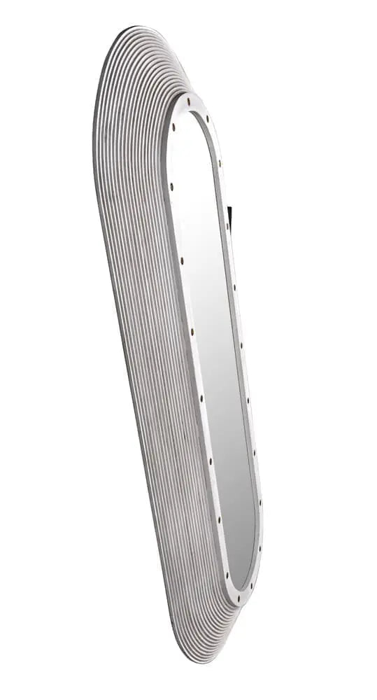 Noir Luna Mirror, White Washed