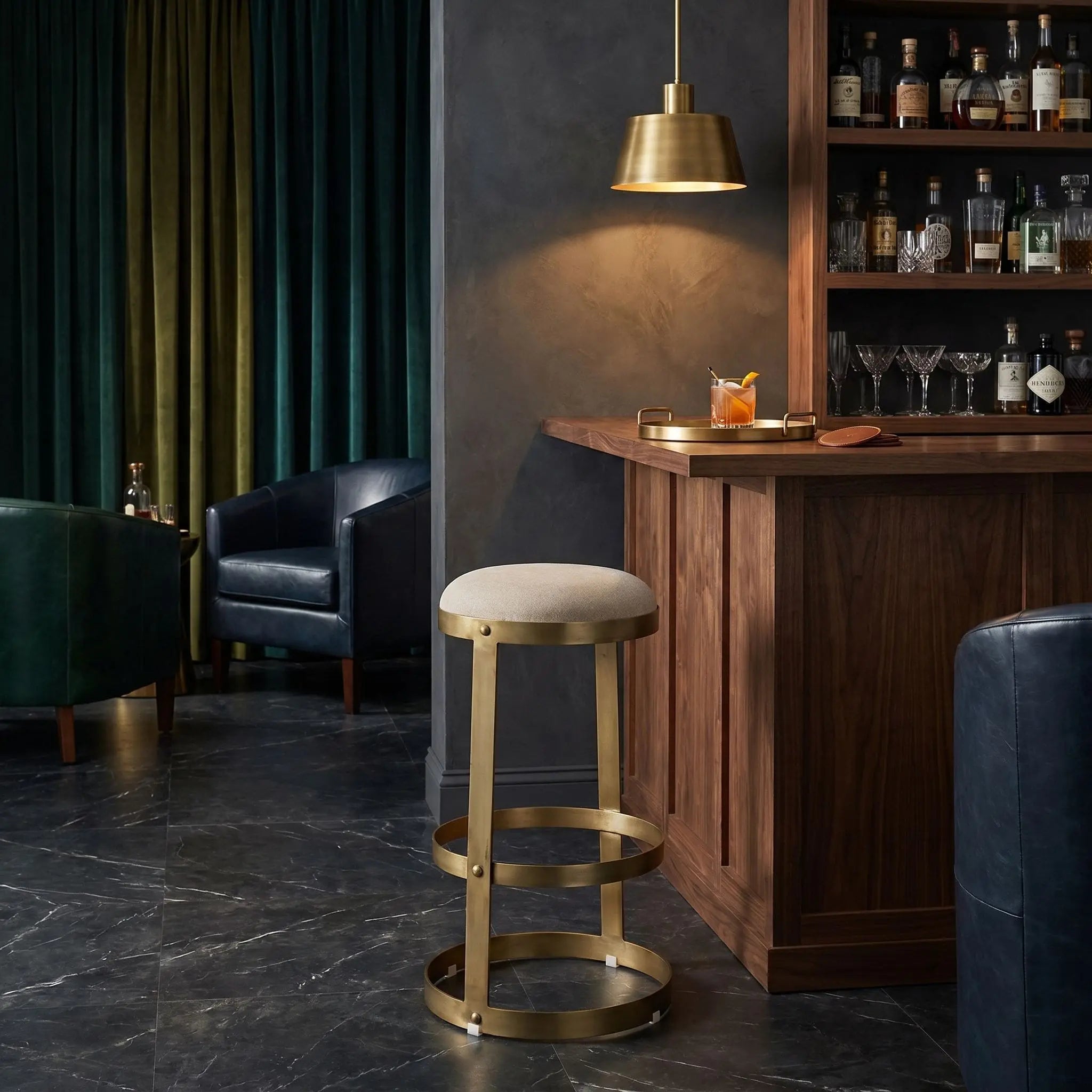 Noir Dior Bar Stool